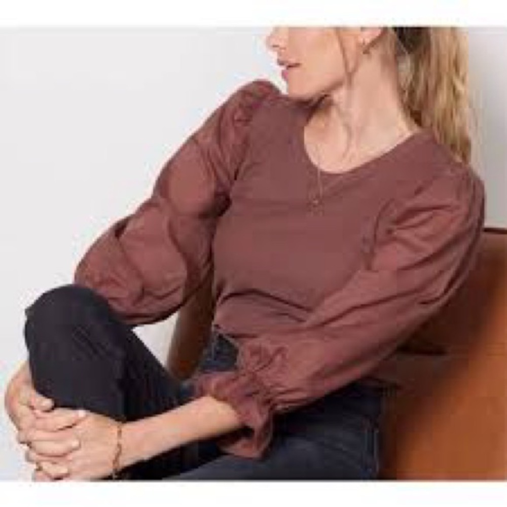 Nation LTD Chocolate Brown Top